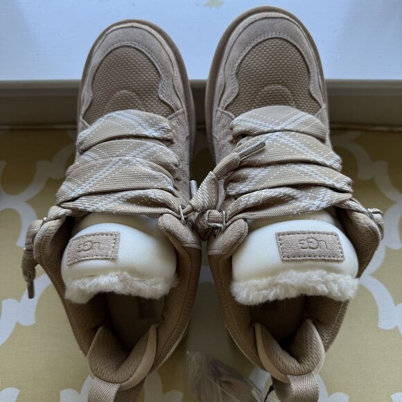 NIB UGG® Women's Lowmel Lace-Up Sneaker Booties, Sand, Women's US Size 12 - Picture 3 of 16